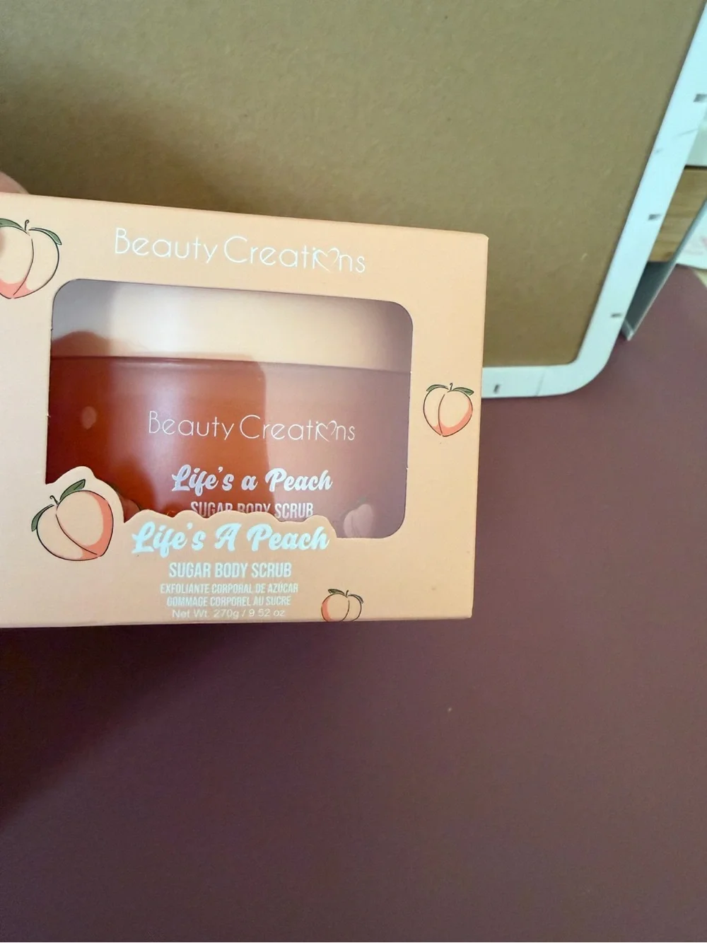 2pcs Beauty Creations Peach Sugar Body Scrub - Peach
